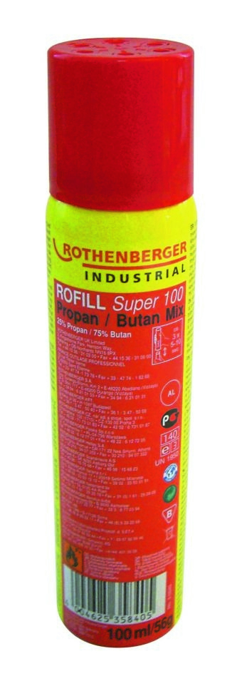 Rothenberger Industrial ROT035840 Gas navul, Rofill Super 100