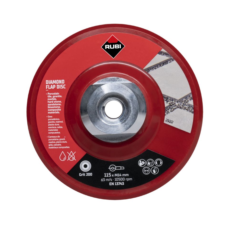 Rubi 32931 Diamantlamellenschijf Ø115mm korrel 200# M14