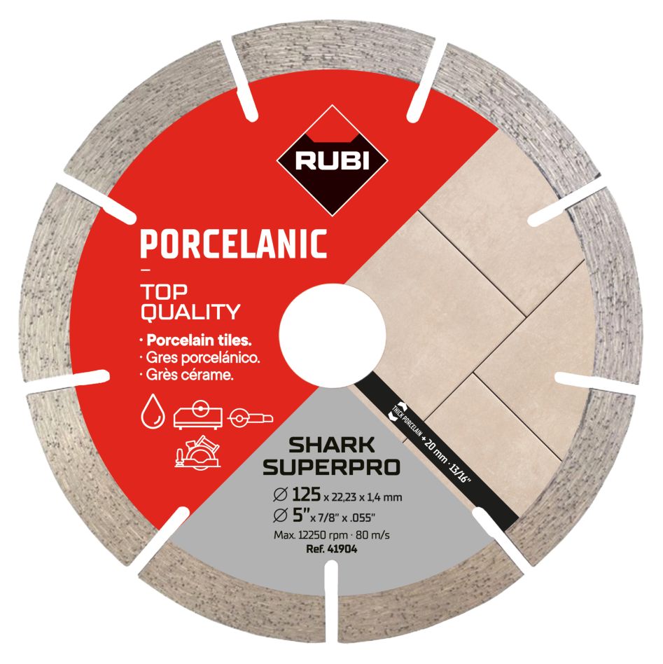 Rubi 41904 SHARK 125 SUPERPRO Diamantzaagblad 125mm