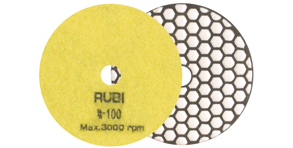 Rubi 62971 Schuur- en polijstpad Ø100 mm korrel 100