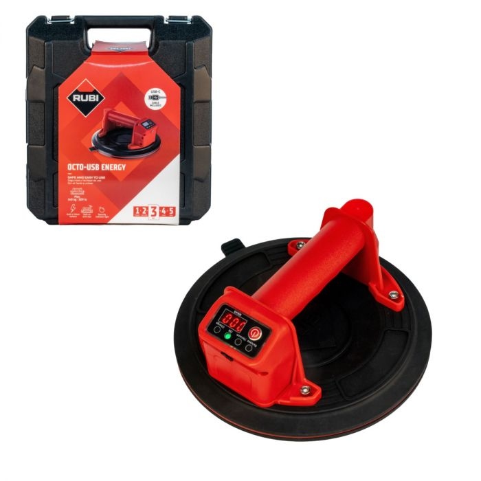 Rubi 66967 Octo-USB Energy Accu Vacuümheffer 3.6V 2Ah en lader in koffer
