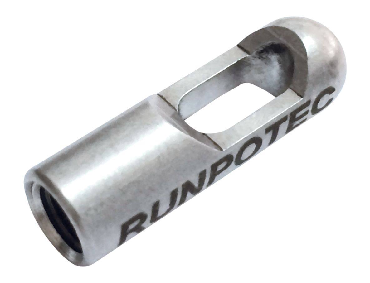 Runpotec 30208 RVS Trekoog RTG6  Ø8mm t.b.v. Runposticks, Glasvezel Trekveren 4.5mm,6mm, 7.5mm en 9mm