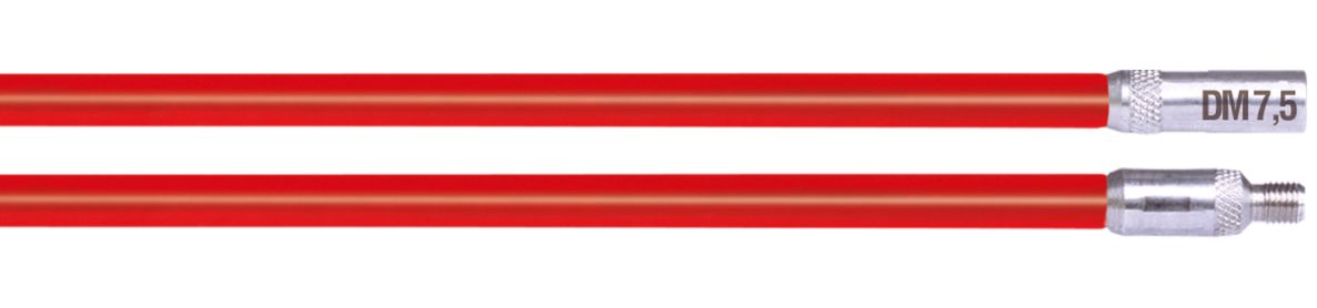 Runpotec 10045 Doorvoerstokken rood 7,5mm 2 x 1m
