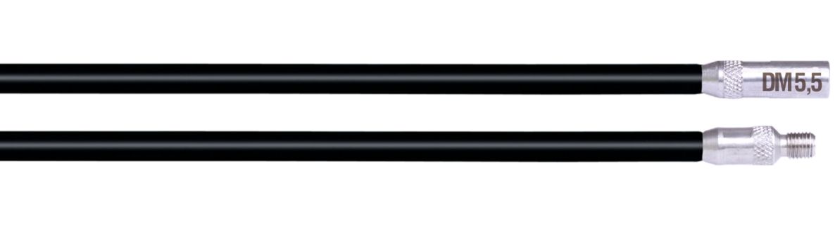 Runpotec 10044 Doorvoerstokken zwart 5,5mm 2 x 1m