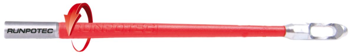 Runpotec 20238 Gleiter Ø 7mm RTG6 met speciale trekkop met anti-torsie-as