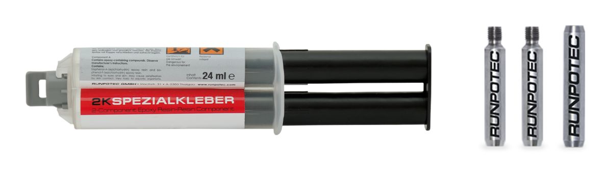 Runpotec 20252 RVS Reparatieset Ø 6mm Glasvezel Trekveer, 4-delig