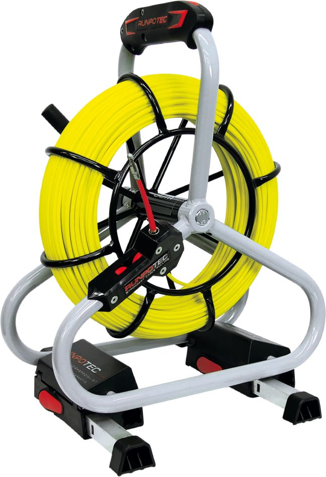 Runpotec 10047 Profi-set Glasvezel Trekveer Ø 4,5mm RTG6 60m incl. Haspel