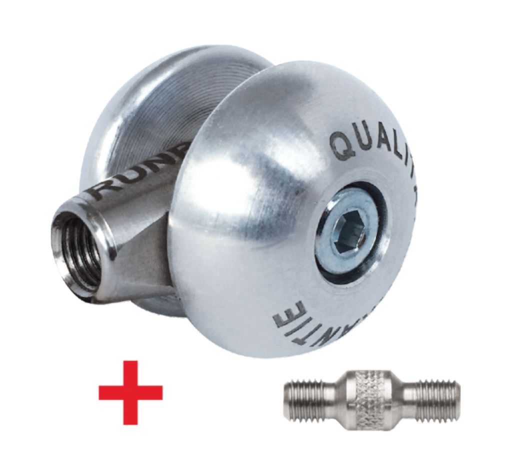Runpotec 20382 RVS/ALU Geleiderol Ø 50mm RTG12  t.b.v. Glasvezel Trekveer 7.5, 9, 11 en 15mm