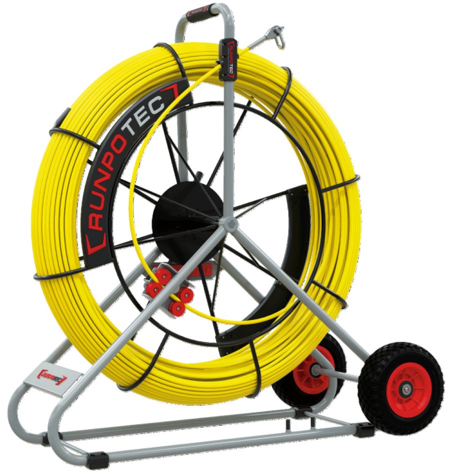 Runpotec 10092 Profi-set Glasvezel Trekveer Ø 11mm RTG12 100m incl. Haspel