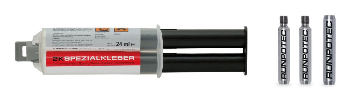 Runpotec 20489 RVS Reparatieset Ø 15mm Glasvezel Trekveer, 4-delig