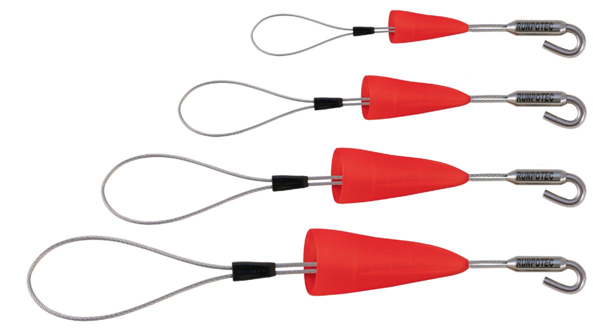 Runpotec 10159 Kabeltreklussenset RTG6 Ø14-30mm met haak, 4-delig