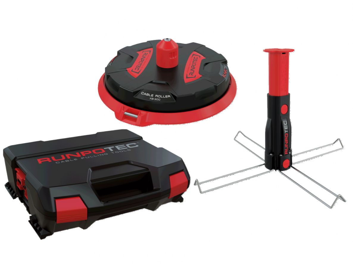 Runpotec 10170 Kabelafroller X Board XB300 met Centreerdoorn in koffer