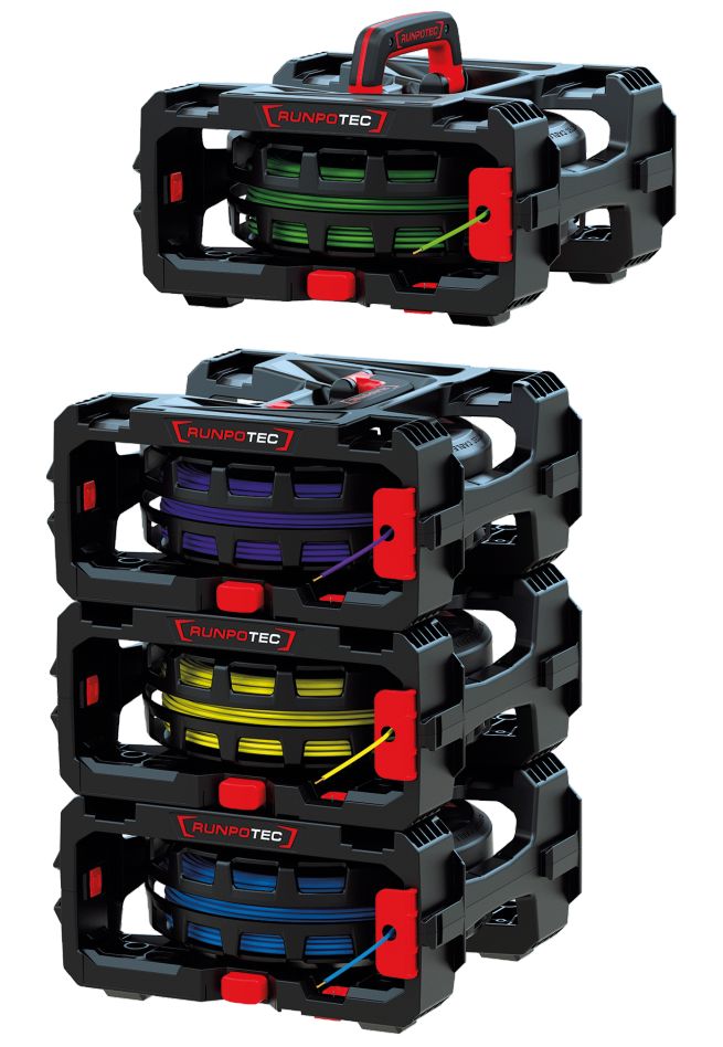 Runpotec 10216 Kabelafroller CB 260 Kabelbox 4-delig