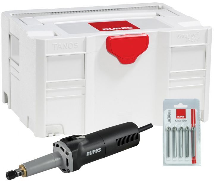 Rupes RU-AR38ES/BOX Houtrotfrees 800W met toerentalregeling in koffer + 5 Frezen in Systainer