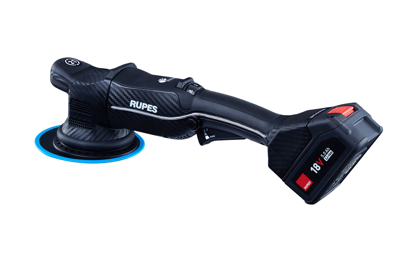Rupes HLR21/CB2/STD iBrid Bigfoot Excentrische Polijstmachine 150mm 18V 5.0Ah li-ion