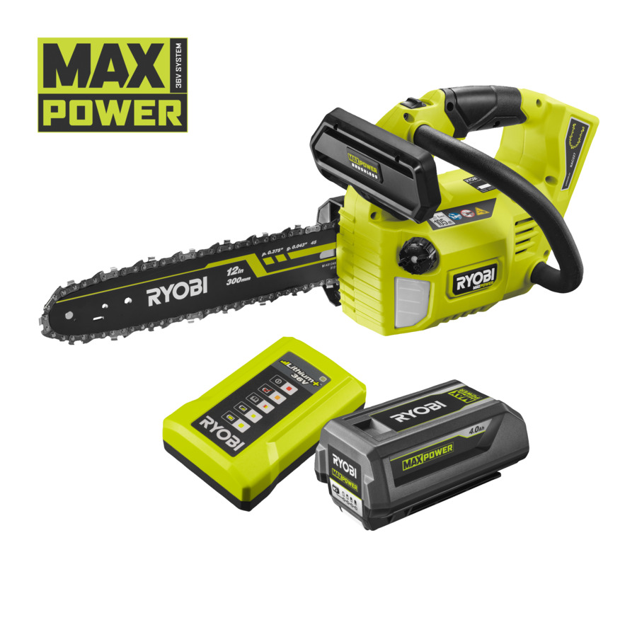 Ryobi 5133006619 Accu Heggenschaar MAX POWER 36V 60 cm 4,0 Ah accu en lader in doos