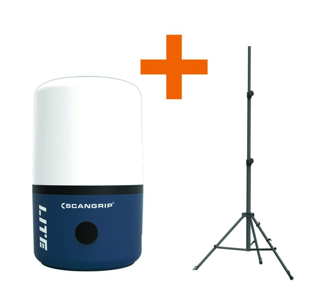 Scangrip 49.0441 Area Lite CO 230 volt LED Werklamp 6000 Lumen + Statief 1.35 - 3.0 mtr