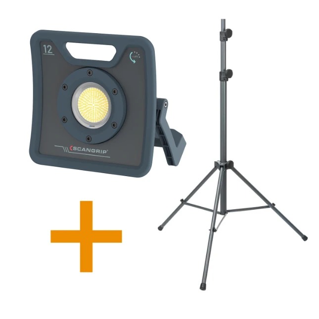 Scangrip 49.0596 Werklampset Nova 12 for LIFE incl. statief