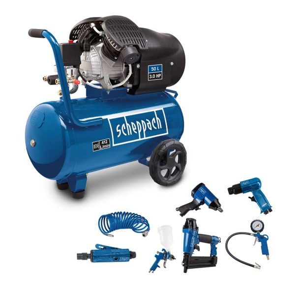 Scheppach 5906101904 Compressor HC55DC met accessoires
