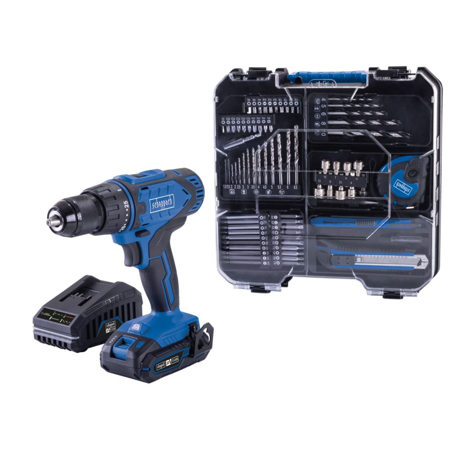 Scheppach 5909315900 Accuboormach. set 20V C-DTB74/1-X