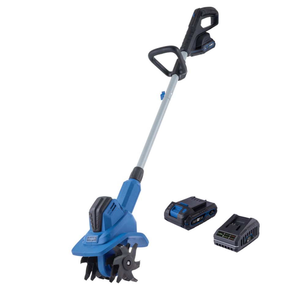 Scheppach 5912317400 C-MT200-X Accu Grondfreesset 20V 1x 2.0Ah accu en lader in doos