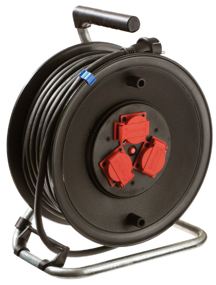 Schwabe 10132 Kabelhaspel 230V/16A IP44 Neopreen H07RN-F 3G2,5 25m