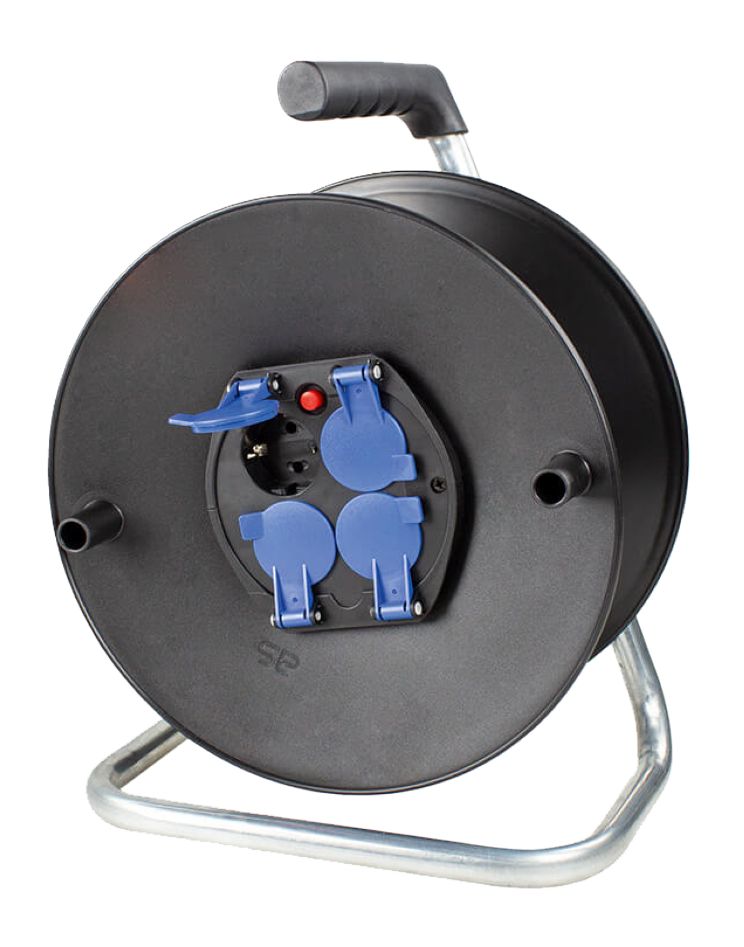 Schwabe 10208 Kabelhaspel Leeg 230V/16A IP20 Ø285mm tbv 50m kabel