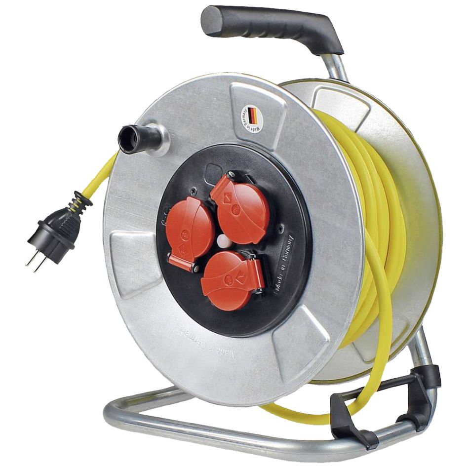 Schwabe 10542 Contactdoos inzetstuk 230V/16A IP20  tbv Kabelhaspel met 4 contacten