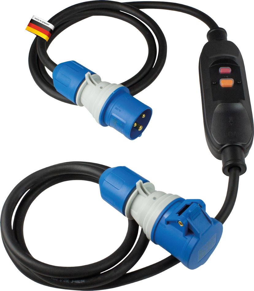 Schwabe 45224 Camping CEE Verlengkabel PRCD H07RN-F 3G2,5 IP44 2G1,5m
