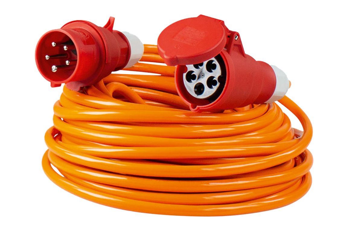 Schwabe 59525 CEE Verlengkabel PUR 400V/16A IP44 H07BQ-F 5G1,5 25m