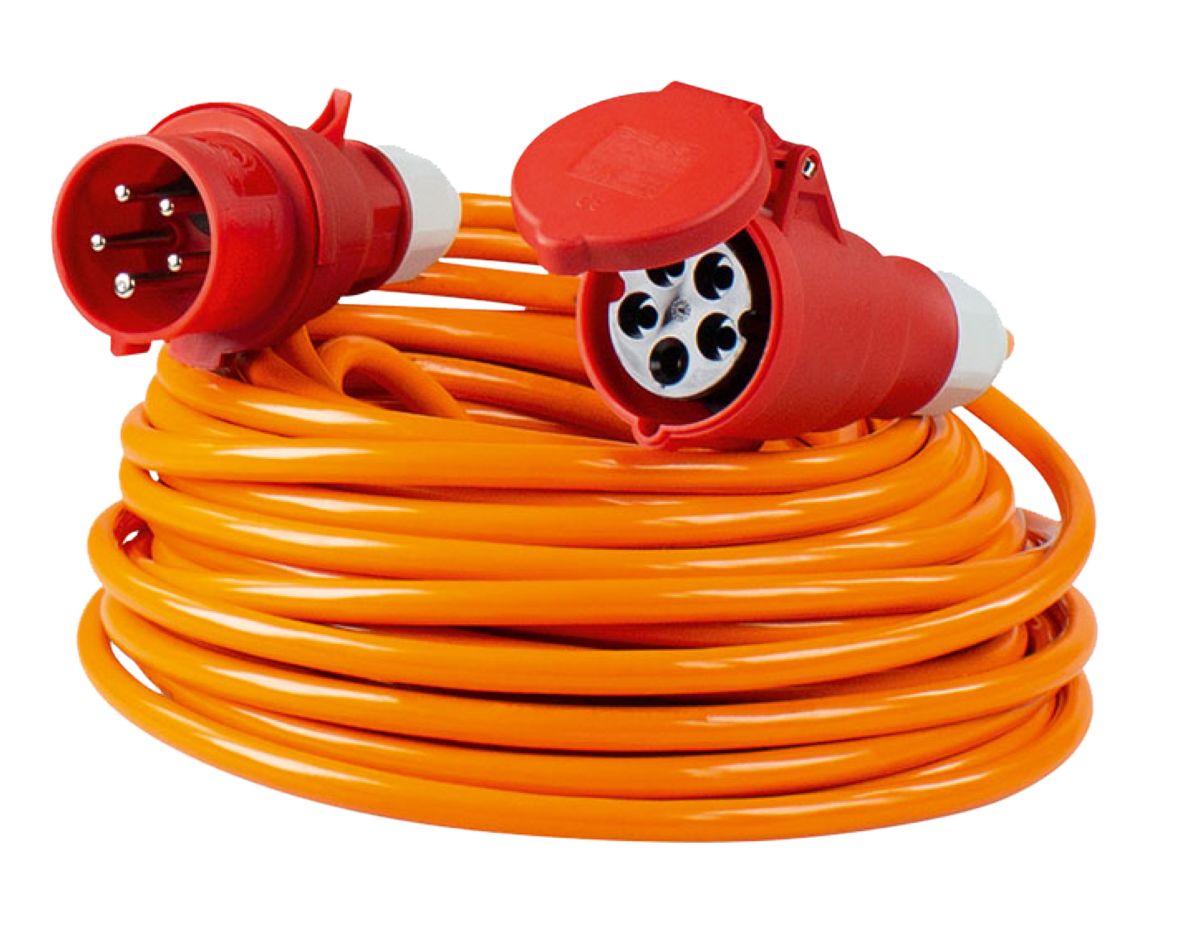 Schwabe 59627 CEE Verlengkabel PUR 400V/32A IP44 H07BQ-F 5G4 25m