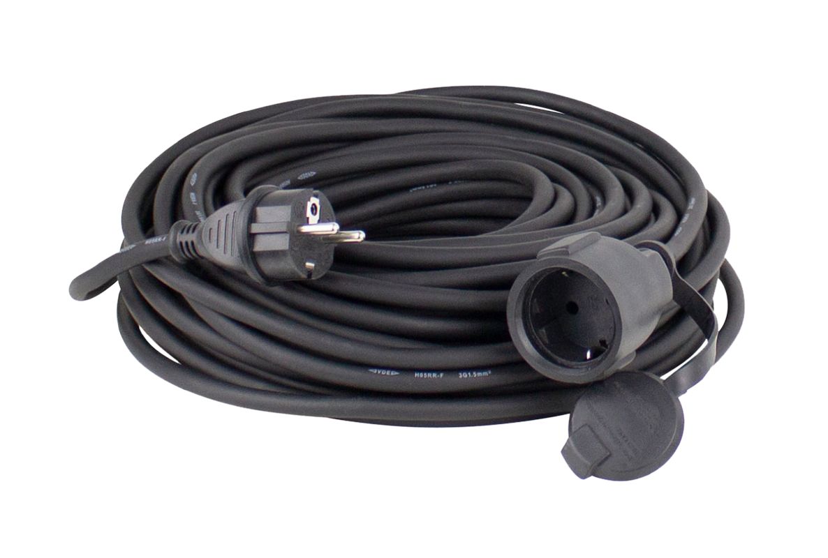 Schwabe 60341 Verlengkabel Neopreen 230V/16A IP44 H07RN-F 3G2,5 zwart 50m