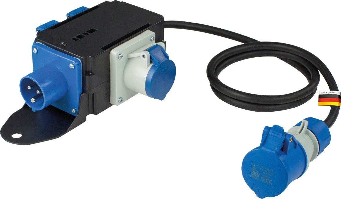 Schwabe 60497 Camping CEE Powerlight Stroomverdeler H07RN-F 3G2,5 IP44 1,5m