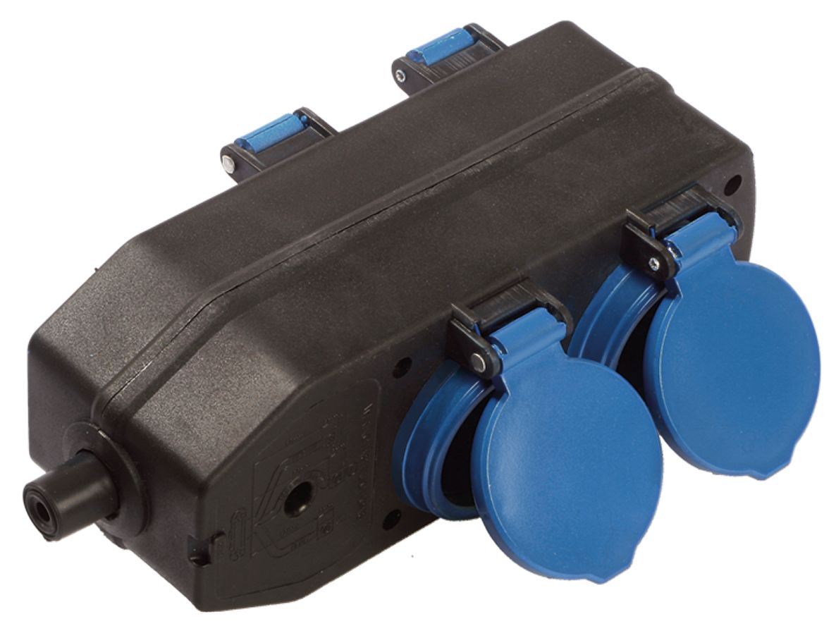 Schwabe 60600 Verdeeldoos 230V/16A IP44 4-voudig zonder verlengkabel