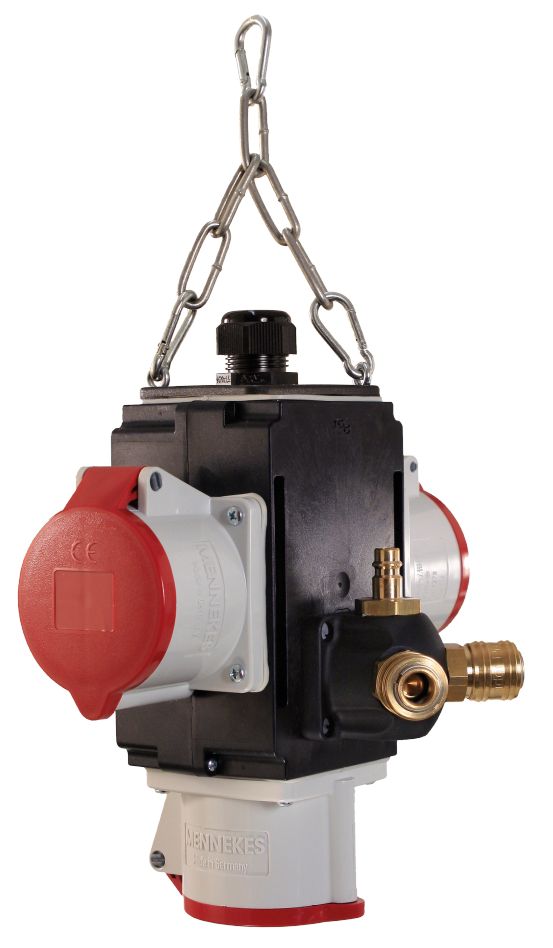 Schwabe 60730 MIXO Hangverdeler V+ 3x CEE 400V/32A 5-polig