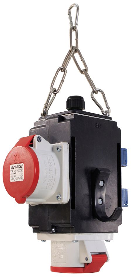 Schwabe 60735 MIXO Hangverdeler III 2x 230V/16A, 2x CEE 400V/16A 5-polig