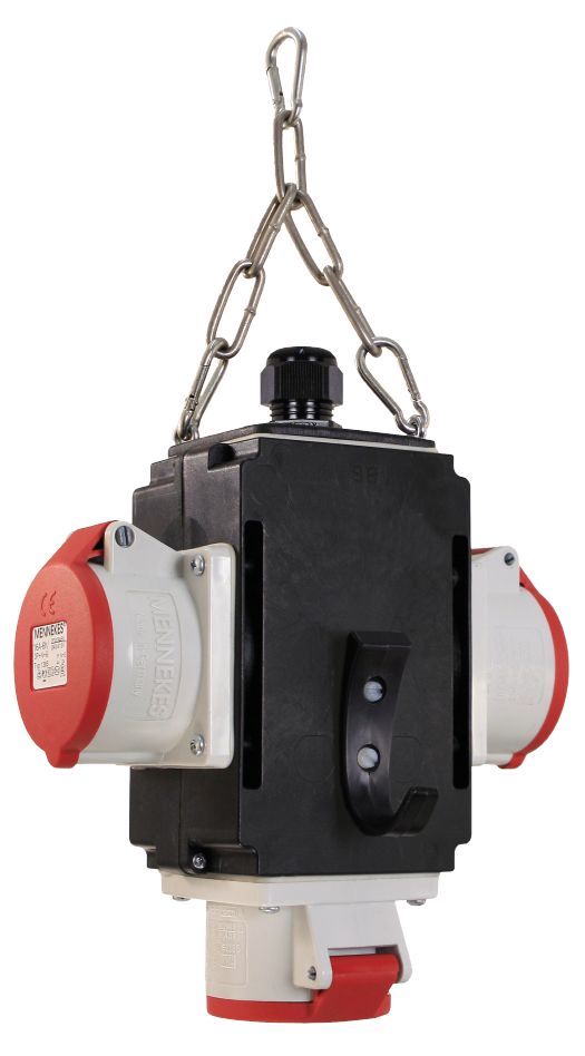 Schwabe 60737 MIXO Hangverdeler IV 3x CEE 400V/16A 5-polig