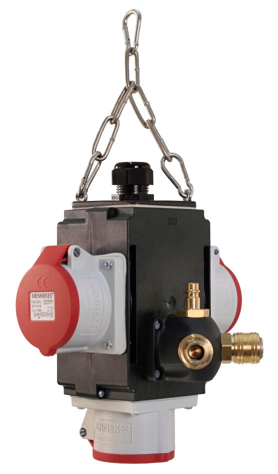 Schwabe 60738 MIXO Hangverdeler IV+ 3x CEE 400V/16A 5-polig