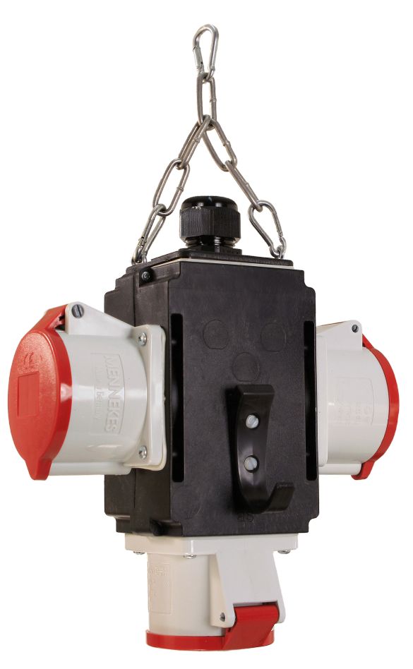 Schwabe 60739 MIXO Hangverdeler V 3x CEE 400V/32A 5-polig