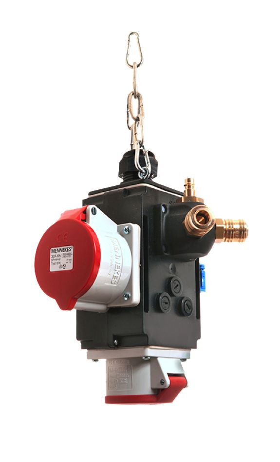 Schwabe 60751 MIXO Hangverdeler VI+ 1x 230V/16A, 1x CEE 400V/16A, 1x CEE 400V/32A 5-polig