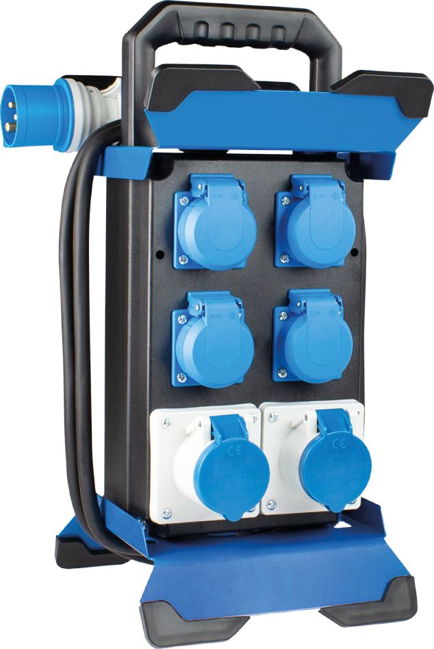 Schwabe 60869 Camping CEE Powerlight Stroomverdeler STECKY 14 230V/16A 2,5m H07RN-F 3G2,5 IP44