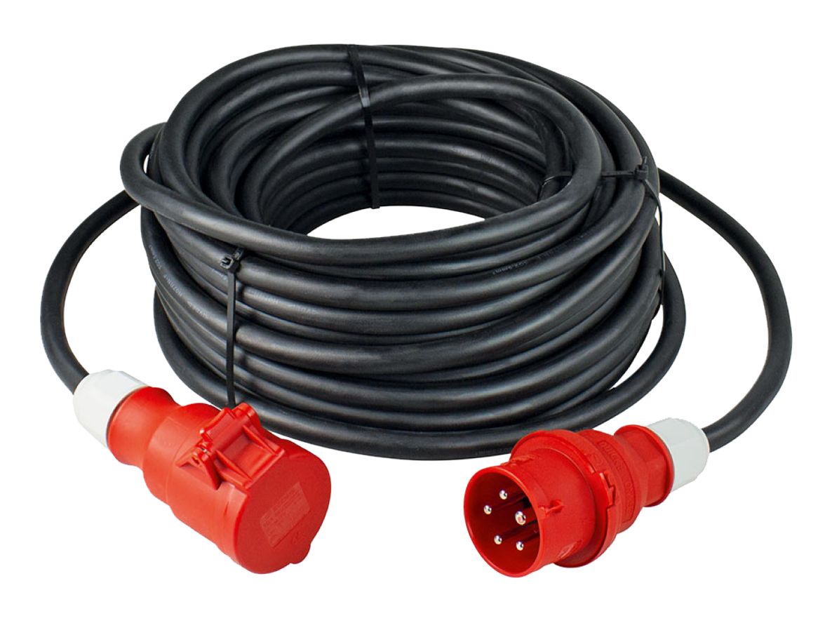 Schwabe 61017 CEE Verlengkabel Neopreen 400V/16A IP44 H07RN-F 5G2,5 50m