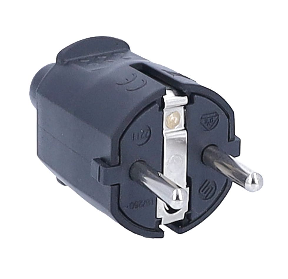 Schwabe 62222 Stekker Randaarde 230V/16A PVC zwart