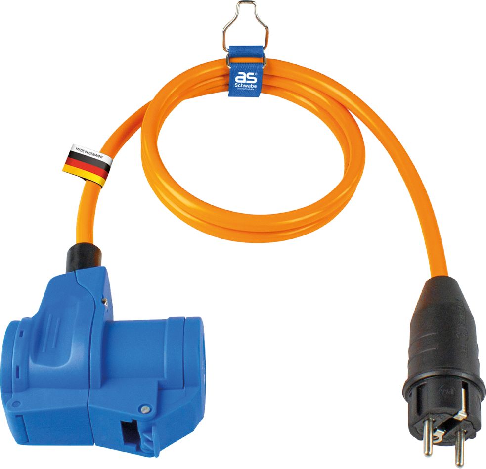 Schwabe 62436 Camping CEE Adapterkabel 230V/16A IP44 H07BQ-F 3G2,5 1,5m