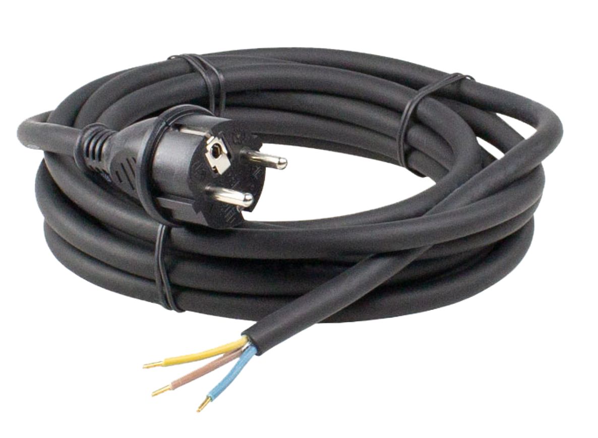 Schwabe 70912 Aansluitkabel Neopreen 230V/16A IP44 H07RN-F 3G1,5 zwart 15m