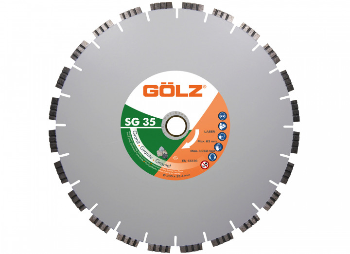 Gölz 03963270501 SG35 Diamantzaagblad Graniet Hardsteen 500 x 25.4 mm