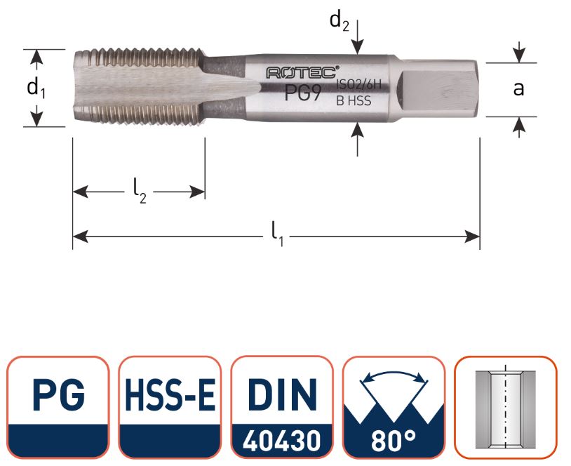 Rotec 345.2900 HSSE 800 M.Tap PG 29-16