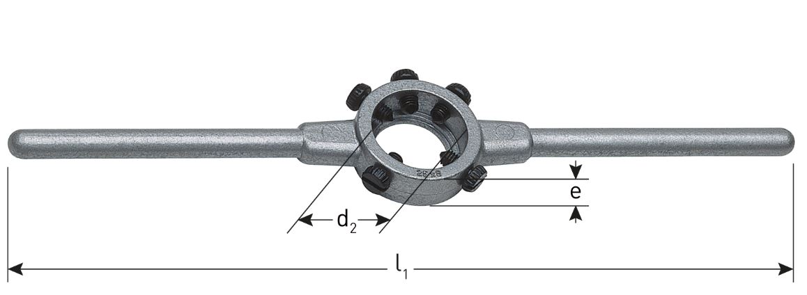 Rotec 380.2509 Snijplaathouder DIN 225 25 x 9 (M7-M9)