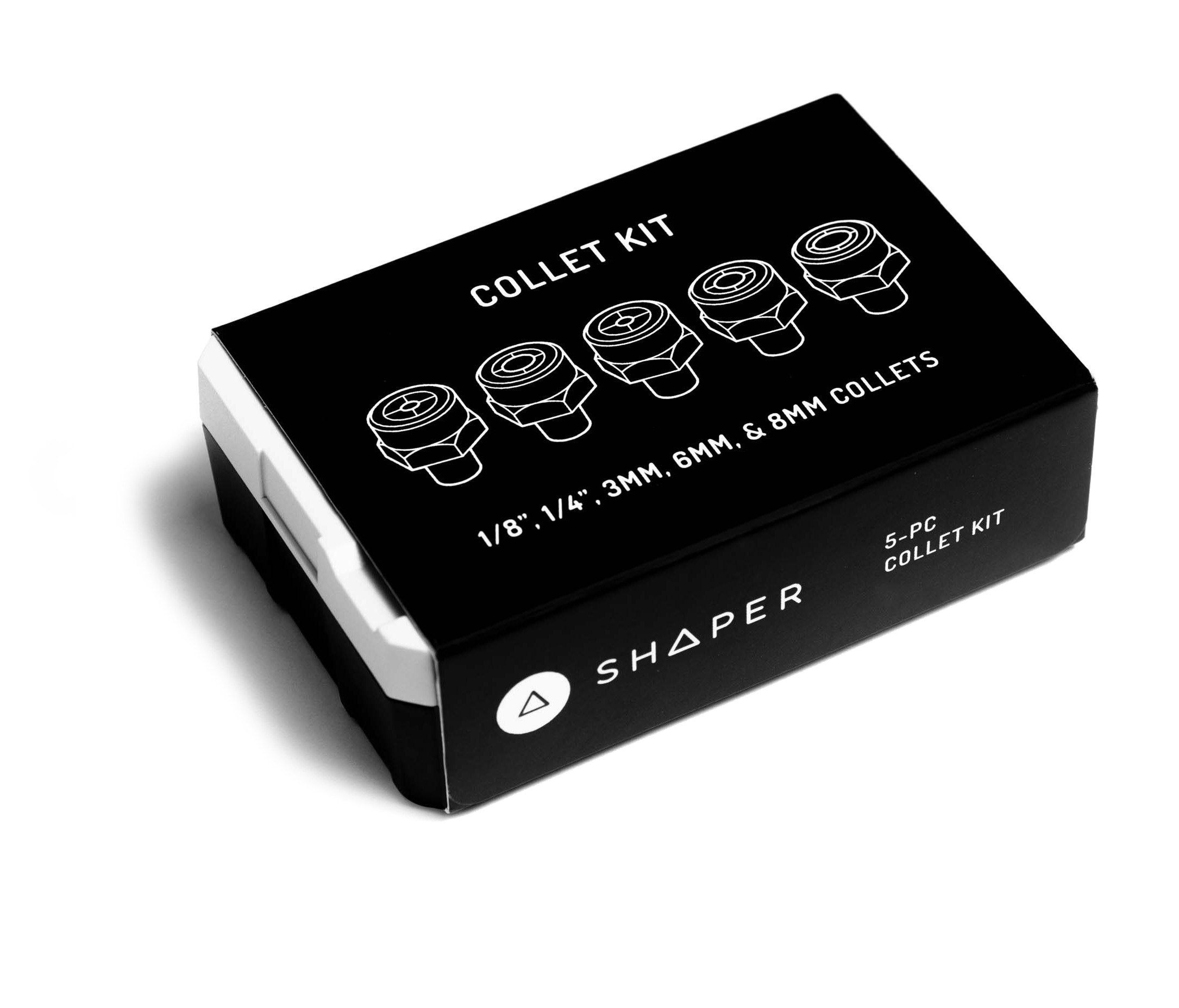 Shaper SG1-5CD Spantangenset 1/8" - 1/4" - 3 - 6 - 8 mm