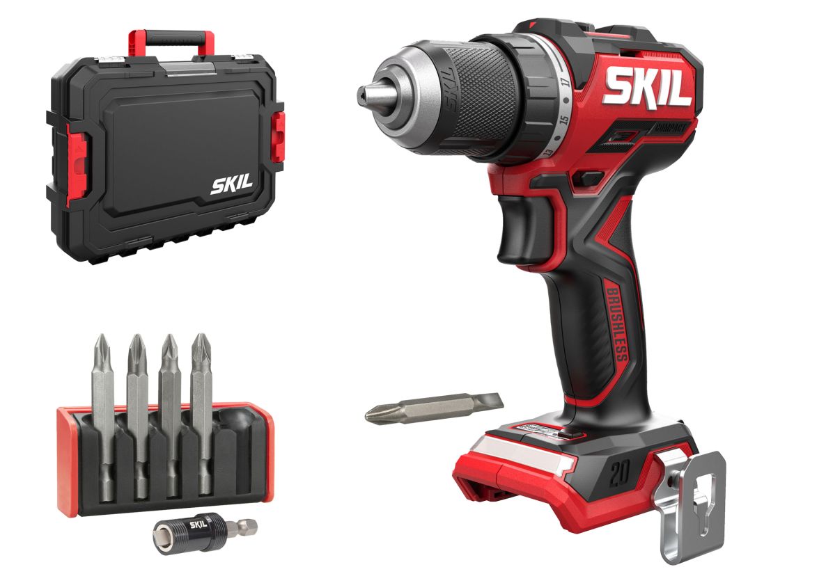 SKIL DD1E3065JA Accuboor 20V Compact brushless 60Nm excl. accu's en lader in koffer
